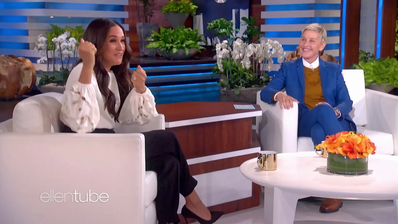 Meghan Markle w show Ellen DeGeneres Meghan Markle w show Ellen DeGeneres
