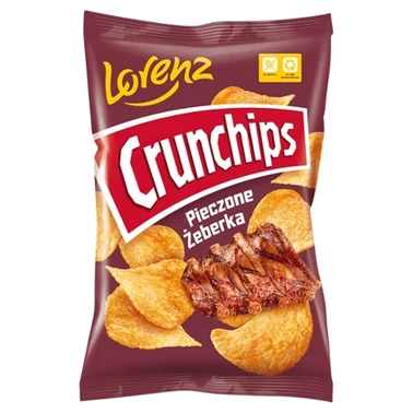 Crunchips Chipsy ziemniaczane o smaku pieczone żeberka 140 g - 3
