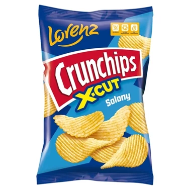 Crunchips X-Cut Chipsy ziemniaczane solony 140 g - 1