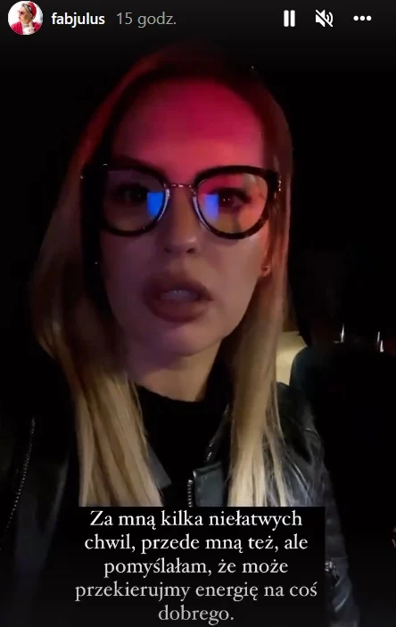 Julia Oleś przeżywa trudne chwile Julia Oleś przeżywa trudne chwile