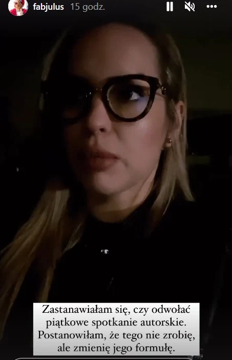 Julia Oleś zmieniła formę spotkania autorskiego Julia Oleś zmieniła formę spotkania autorskiego