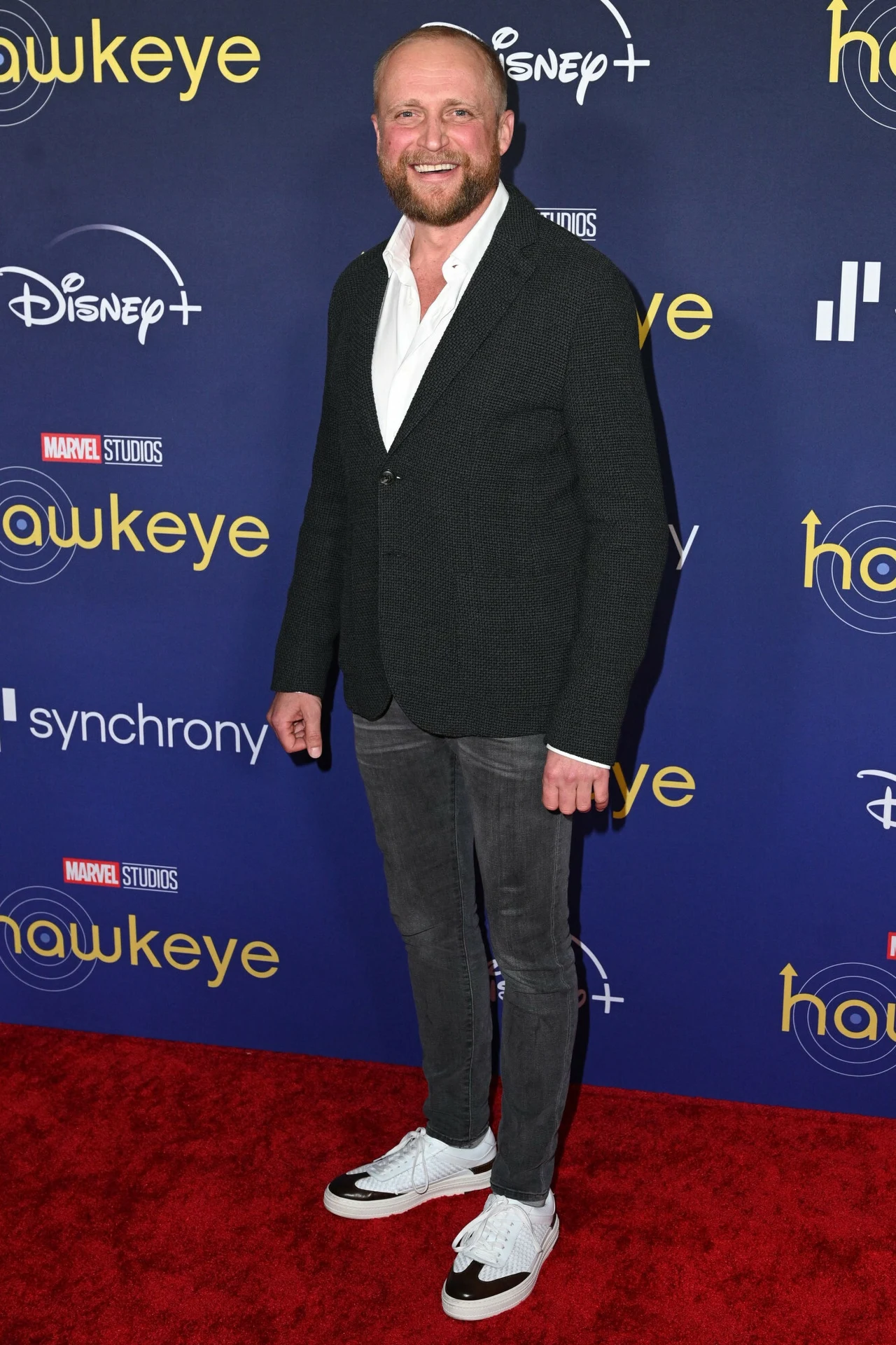 Piotr Adamczyk na premierze serialu "Hawkeye" w Los Angeles