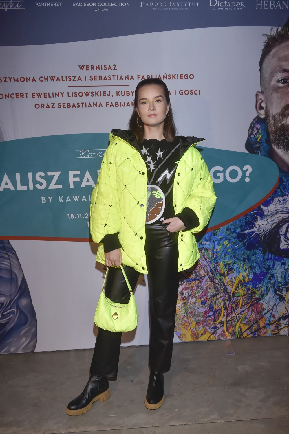 Julia Chatys; Wernisaż Sebastiana Fabijańskiego