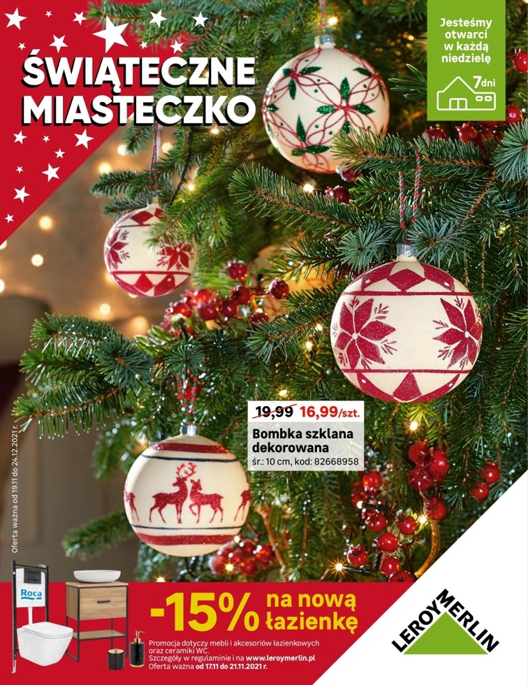 Świąteczne miasteczko z Leroy Merlin