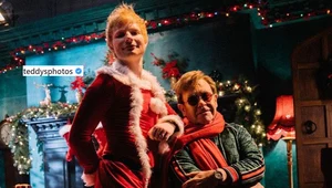 Ed Sheeran i Elton John w świątecznych strojach zapowiadają wspólny utwór