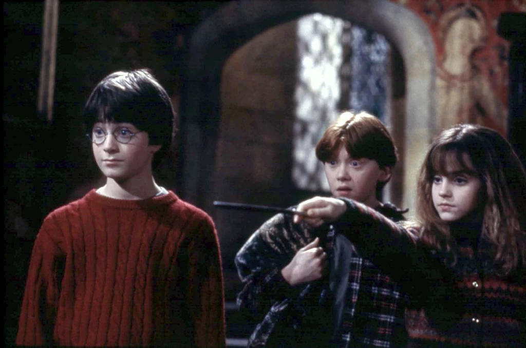 Młodzi Daniel Radcliffe, Emma Watson i Rupert Grint