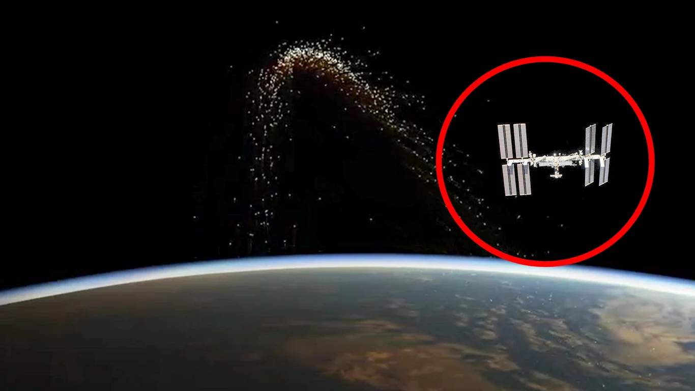Szczątki satelity Kosmos 1408 przeleciały obok kosmicznego domu Szczątki satelity Kosmos 1408 przeleciały obok kosmicznego domu