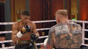 Ihosvany Garcia (z lewej) pokonał Przemysława Gorgonia w walce wieczoru gali Polsat Boxing Promotions 3