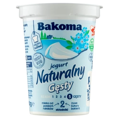 Bakoma Jogurt naturalny gęsty 370 g - 7