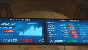 W Europie wzrost na giełdach. Nz. giełda w Madrycie