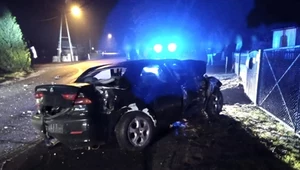 Lubuskie. Rozbił samochód i uciekał przed policją. Był pijany