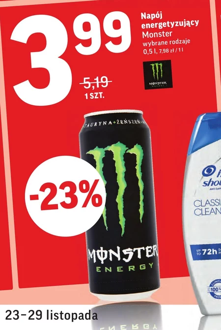 Napój energetyczny Monster