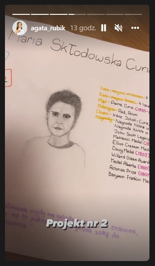 Córka Agaty Rubik musi uczyć się do północy