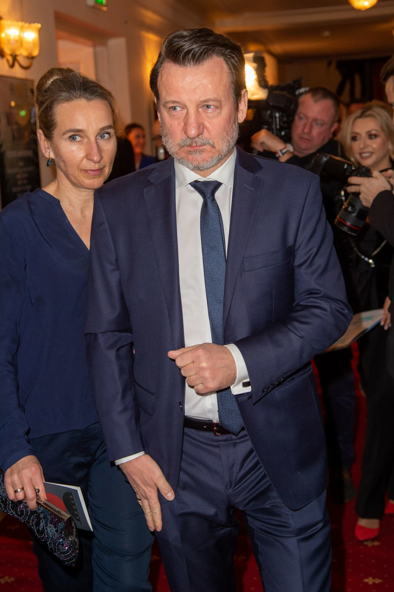 Robert Więckiewicz i Natalia Adaszyńska - gala wręczenia Polskich Nagrod Filmowych Orły 2020 Robert Więckiewicz i Natalia Adaszyńska - gala wręczenia Polskich Nagrod Filmowych Orły 2020