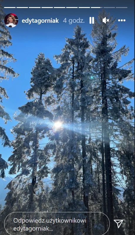 Edyta Górniak - widoki na Podhalu fot. Instagram (instagram.com/edytagorniak) Edyta Górniak - widoki na Podhalu fot. Instagram (instagram.com/edytagorniak)