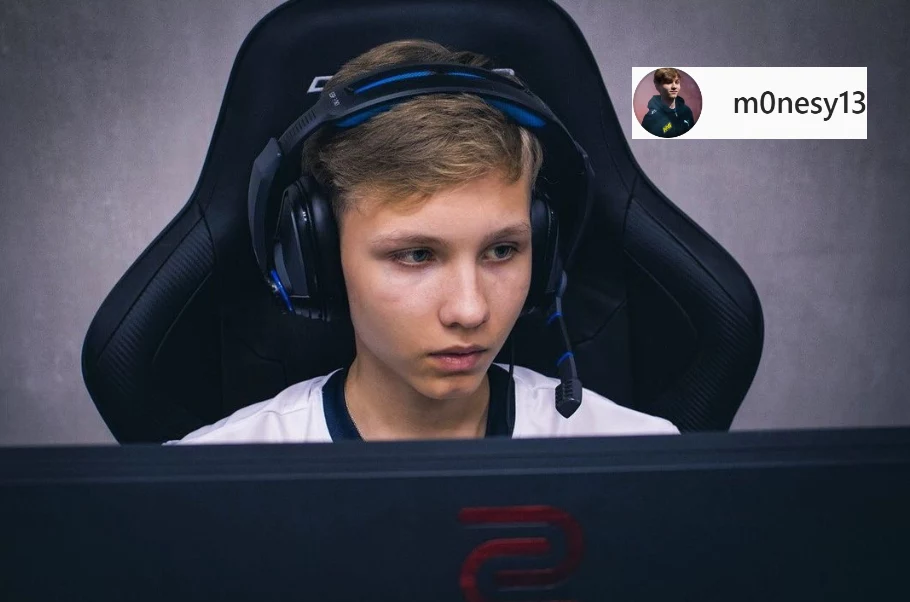 Ilya "m0NESY" Osipov - fragment zdjęcie opublikowanego w seriwise Instagram.com/ na profilu @m0nesy13