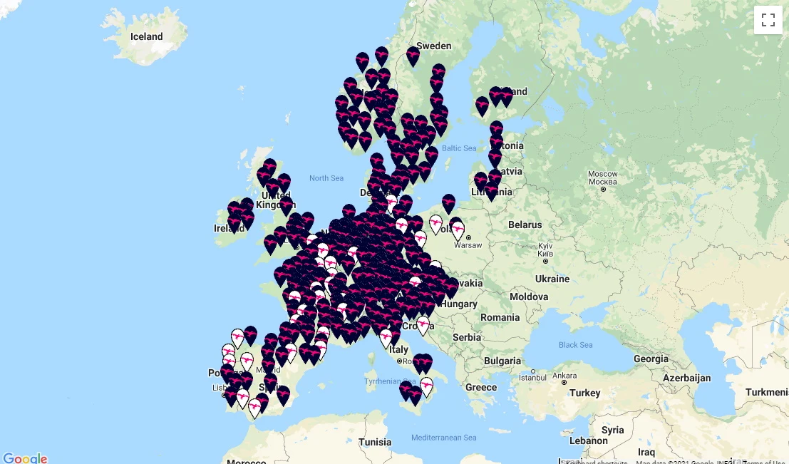 Tak obecnie wygląda sieć Ionity w Europie. Mało zachęcająco... Tak obecnie wygląda sieć Ionity w Europie. Mało zachęcająco...
