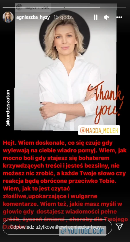 Agnieszka Hyży na Instagramie (instagram.com/agnieszka_hyzy)
