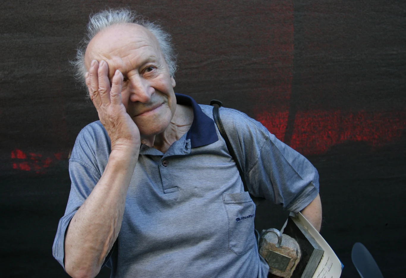 Leon Niemczyk w lipcu 2006 roku, kika miesięcy przed śmiercią