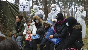 Migranci na granicy polsko-białoruskiej
