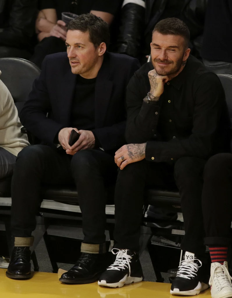 David Beckham z przyjacielem Dave'm Gardnerem 