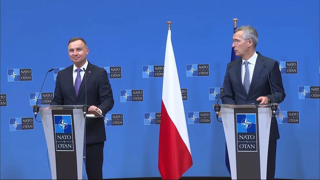 Jens Stoltenberg i Andrzej Duda