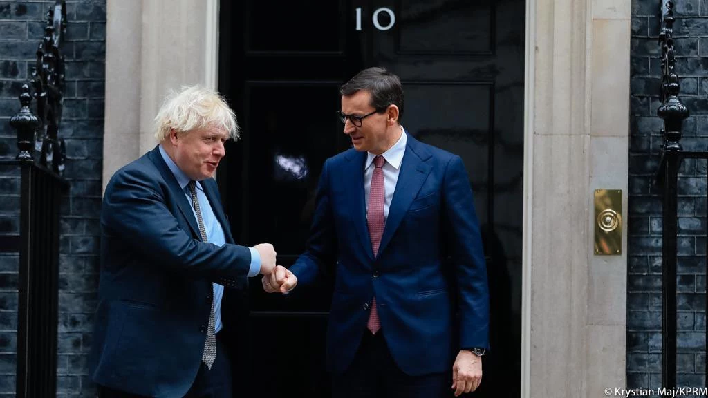 Spotkanie Mateusza Morawieckiego z Borisem Johnsonem Spotkanie Mateusza Morawieckiego z Borisem Johnsonem