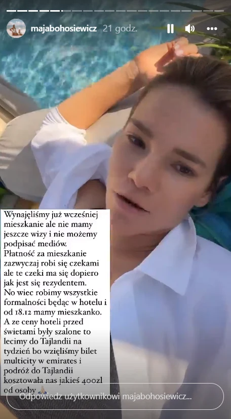 Maja Bohosiewicz w Dubaju fot. Instagram (instagram.com/majabohosiewicz)