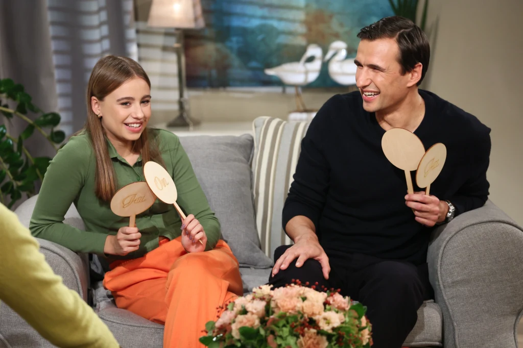 Oliwia Bieniuk i Jarosław Bieniuk w programie "Demakijaż"