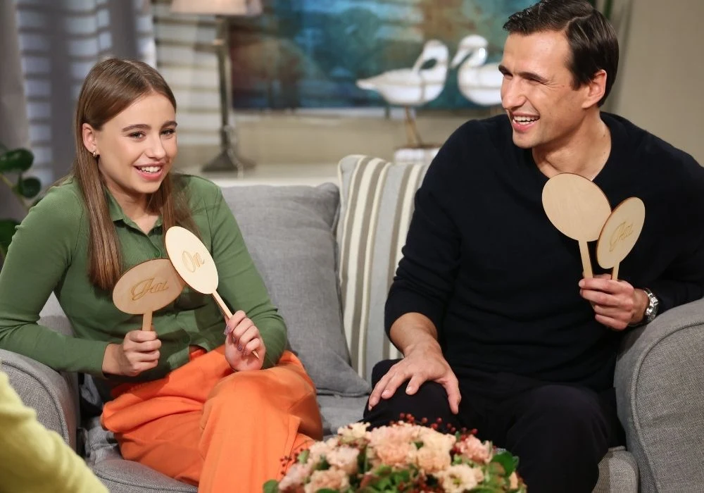 Oliwia Bieniuk i Jarosław Bieniuk w programie "Demakijaż"