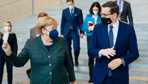 Kanclerz Niemiec Angela Merkel i premier Mateusz Morawiecki