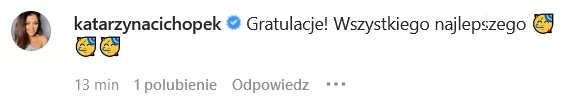 Gratulacje Cichopek