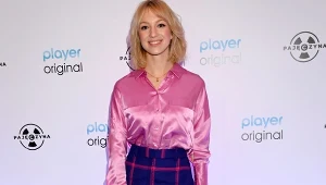 Anna Kraszewska na spotkaniu prasowym serialu "Pajęczyna"