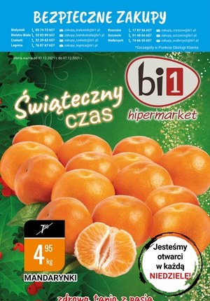 Gazetka promocyjna bi1 - Świąteczny czas w bi1