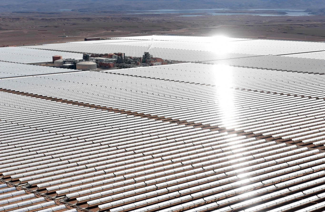 Elektrownia solarna w Maroku (zdjęcie ilustracyjne). Elektrownia solarna w Maroku (zdjęcie ilustracyjne).