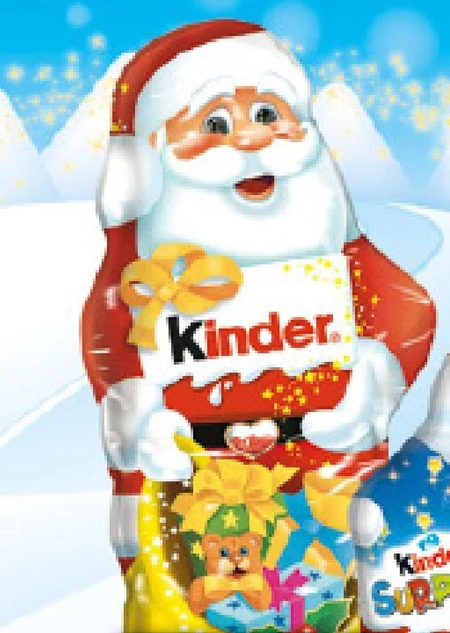 Mikołaj z czekolady Kinder