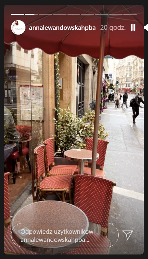 Anna Lewandowska w Paryżu