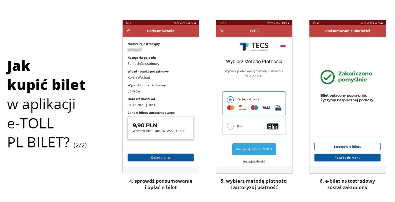 Tak wyglądać będzie aplikacja e-TOLL Bilet Tak wyglądać będzie aplikacja e-TOLL Bilet