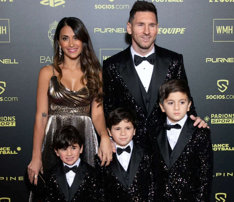 Lionel Messi z rodziną Lionel Messi z rodziną