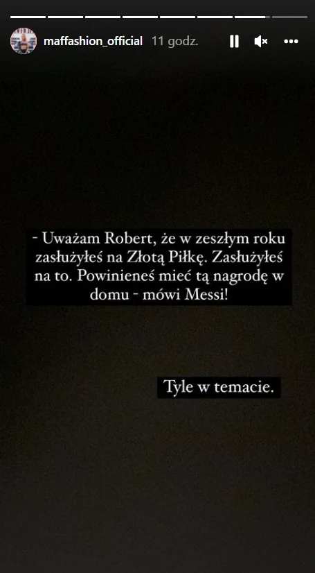 Maffashion o gali wręczenia Złotej Piłki fot. Instagram (instagram.com/maffashion_official) Maffashion o gali wręczenia Złotej Piłki fot. Instagram (instagram.com/maffashion_official)
