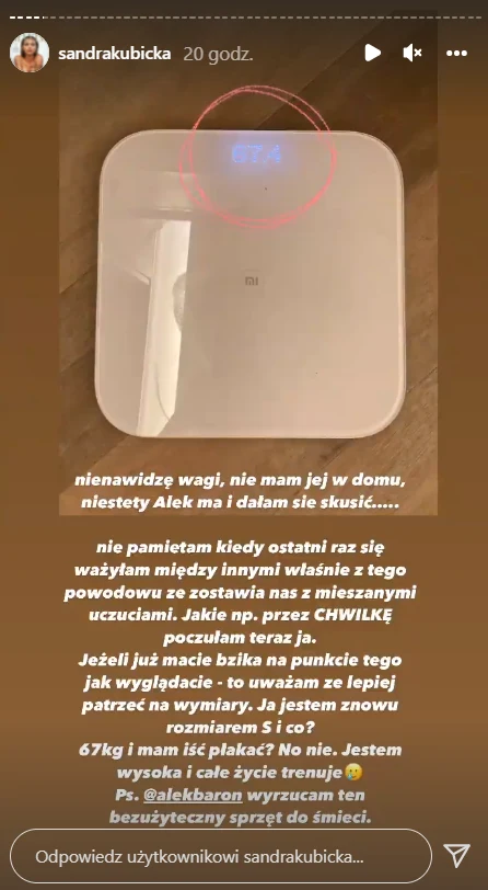 Sandra Kubicka na Instagramie @sandrakubicka Sandra Kubicka na Instagramie @sandrakubicka