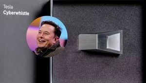 Elon Musk prezentuje Cybergwizdek i śmieje się z Apple