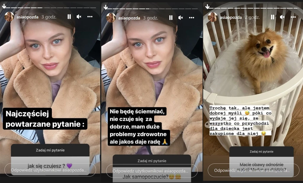 Opozda odpowiedziała na pytania /www.instagram.com/asiaopozda/ Opozda odpowiedziała na pytania /www.instagram.com/asiaopozda/