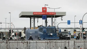 Opuszczony obóz migrantów na granicy