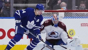 Auston Matthews zagrał bardzo dobre spotkanie z Avalanche