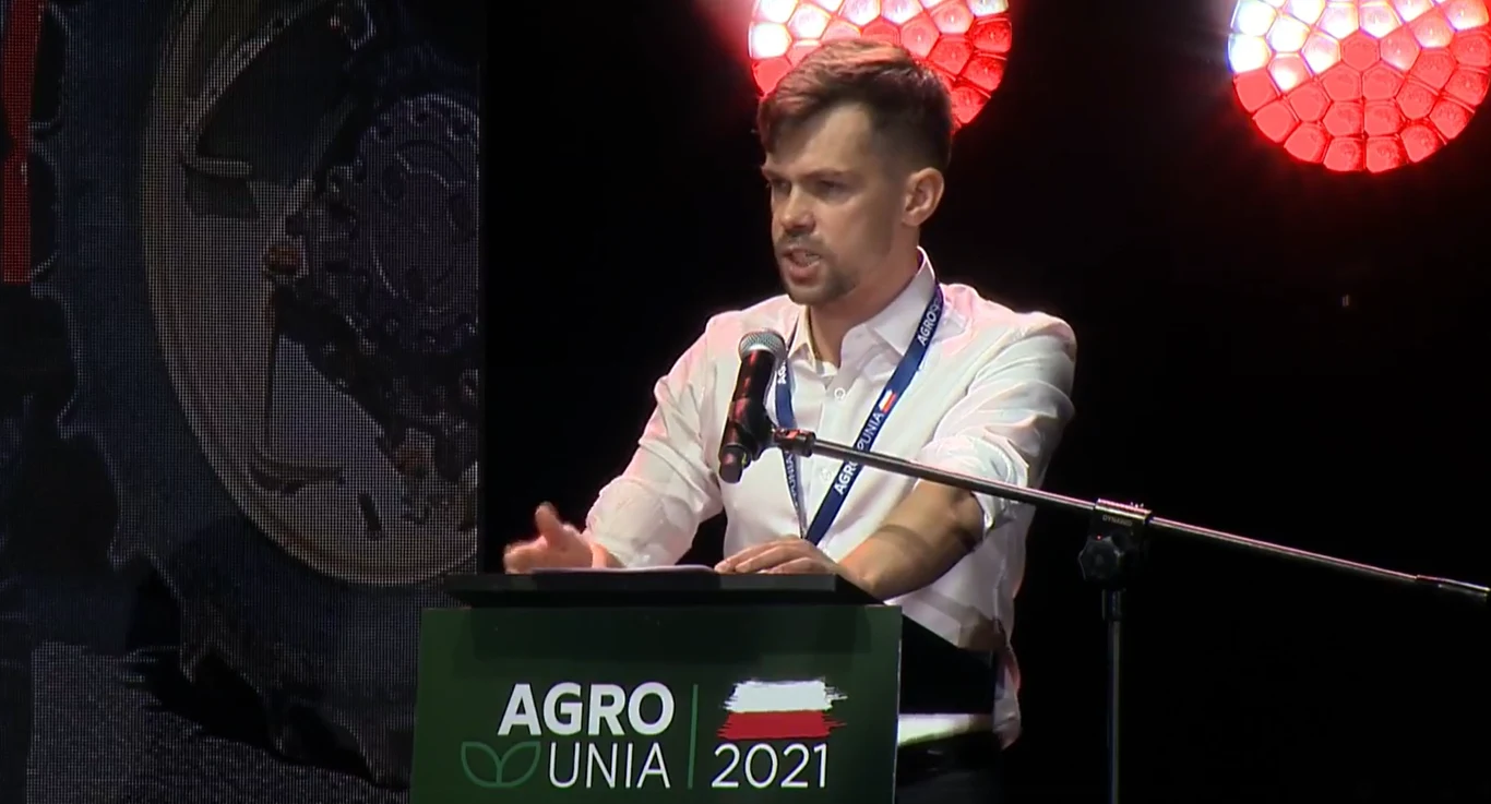 Michał Kołodziejczak, lider AgroUnii Michał Kołodziejczak, lider AgroUnii