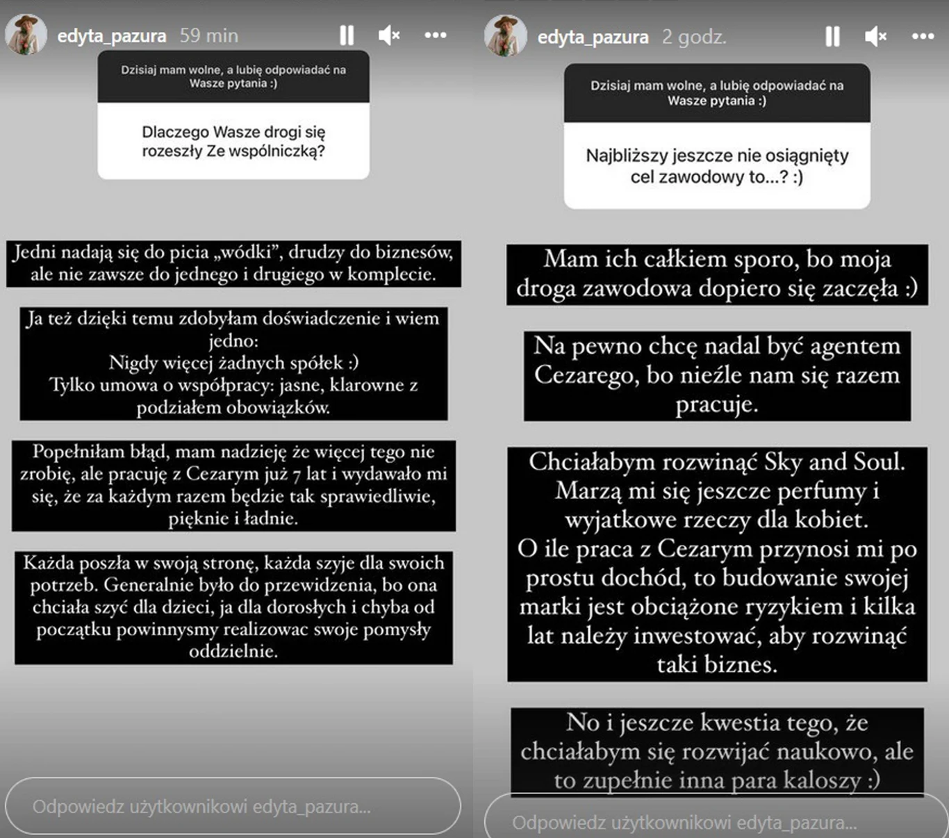 Edyta Pazura o rozstaniu ze wspólniczką i swojej zawodowej przyszłości