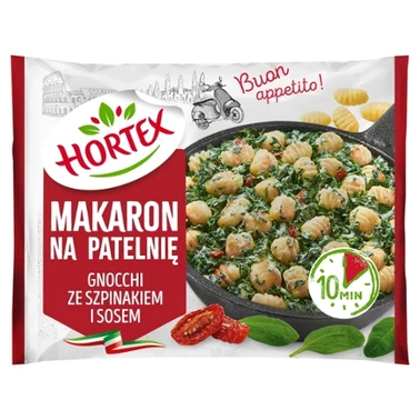 Hortex Makaron na patelnię gnocchi ze szpinakiem i sosem 450 g - 2