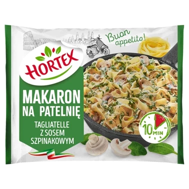 Hortex Makaron na patelnię tagliatelle ze szpinakiem w sosie śmietankowym 450 g - 2