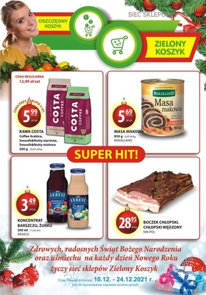Gazetka promocyjna Zielony Koszyk - Zielony Koszyk - promocje na święta!